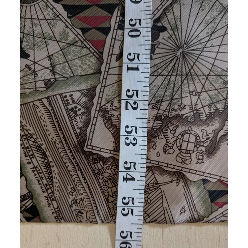 London Fog Scarf Map Big Ben Academia Ascot Accessory Preppy Old Money Vintage